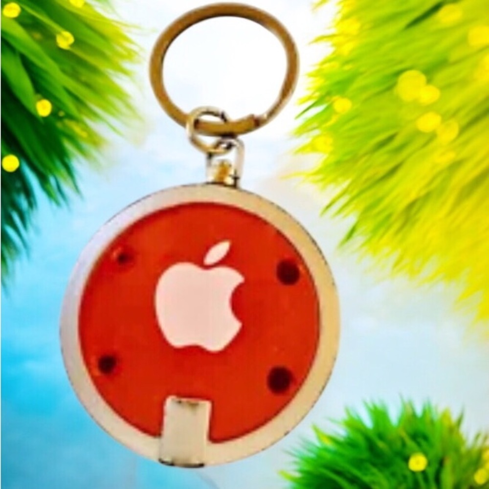 Apple Computer Logo Keychain & Mini LED Flashlight used AS IS - Picture 3 of 10